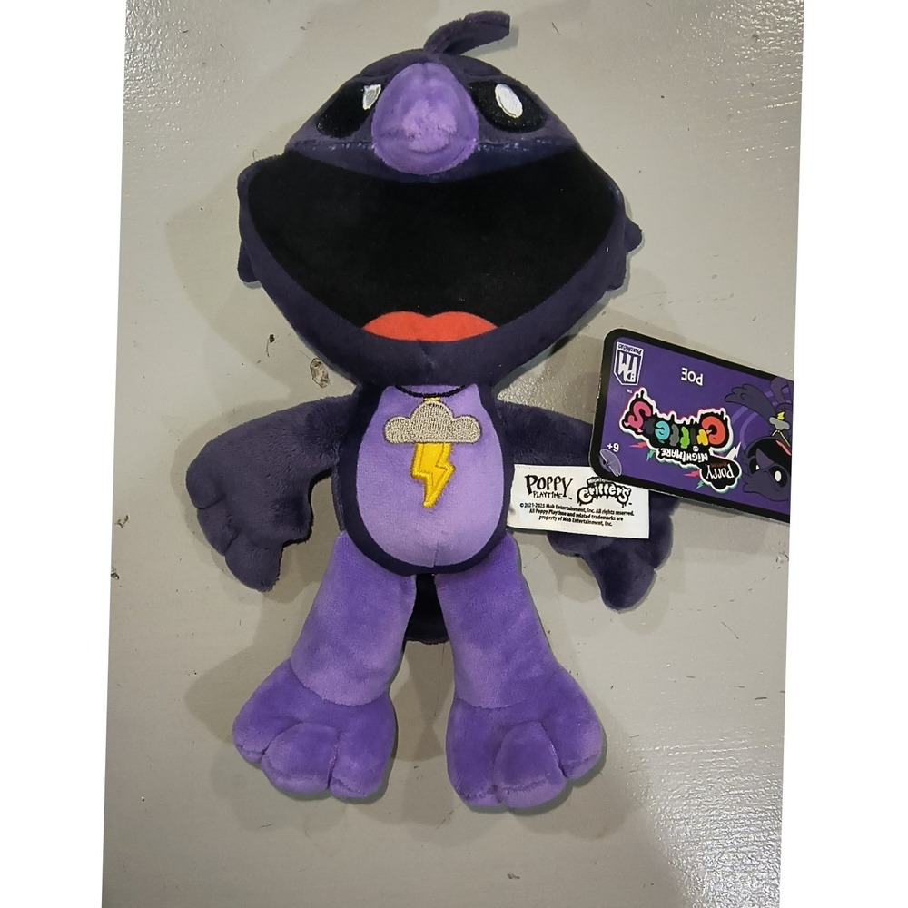 Poppy Playtime Nightmare Critters Poe Plush PhatMojo Purple Bird Toy NWT